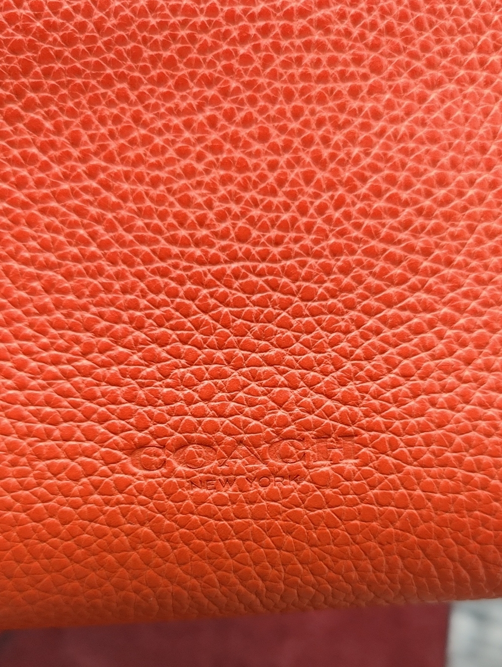 COACH X KEITH HARING COLLECTABLE ORANGE LEATHER ROBOT ZIP ACCORDION WALLET 11805 - Picture 5 of 15